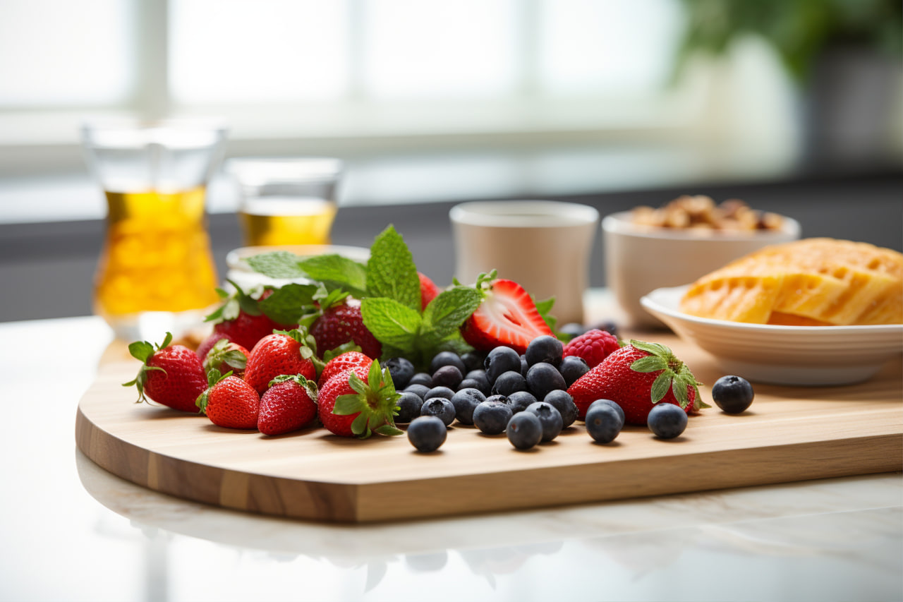 Assortment of fresh fruits